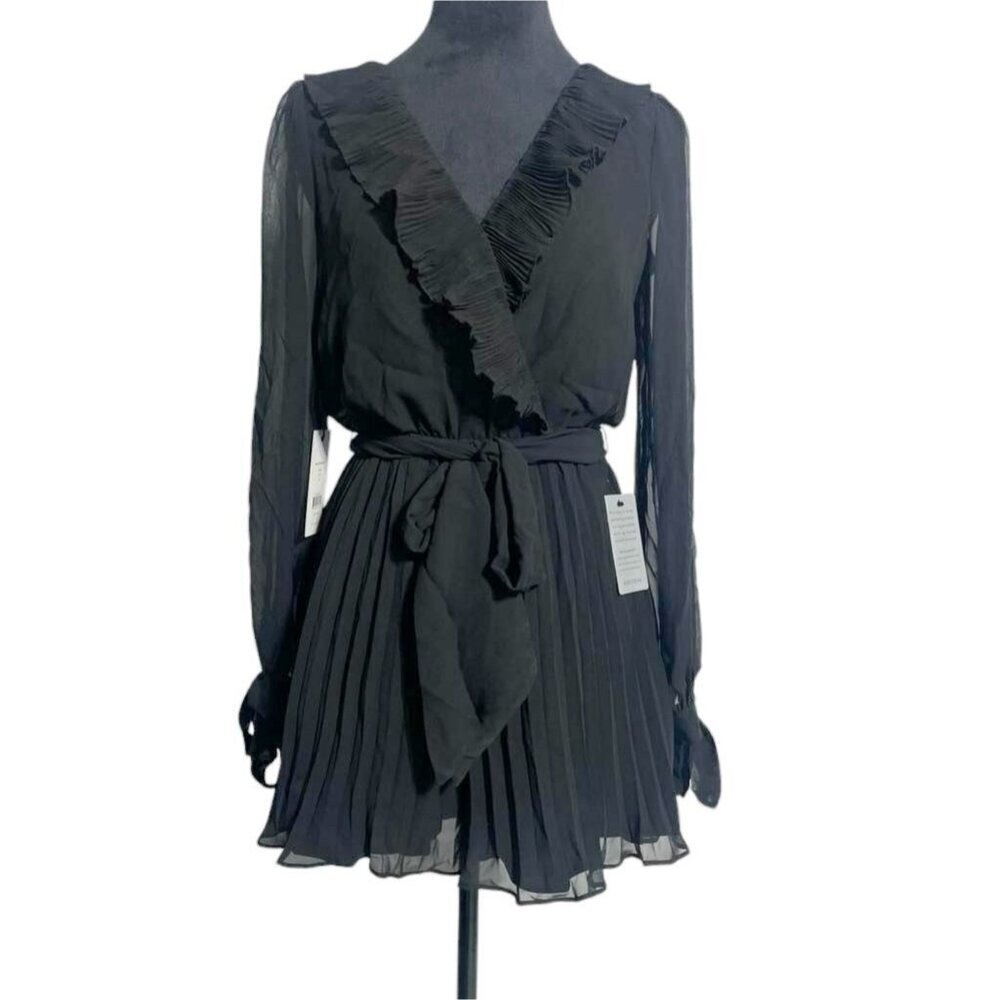 NEW Anthropologie Ali & Jay Los Angeles Size Small Romper Pleated Long Sleeve - Picture 2 of 10